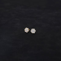 Baby Dax Diamond Cluster Earrings (10mm)