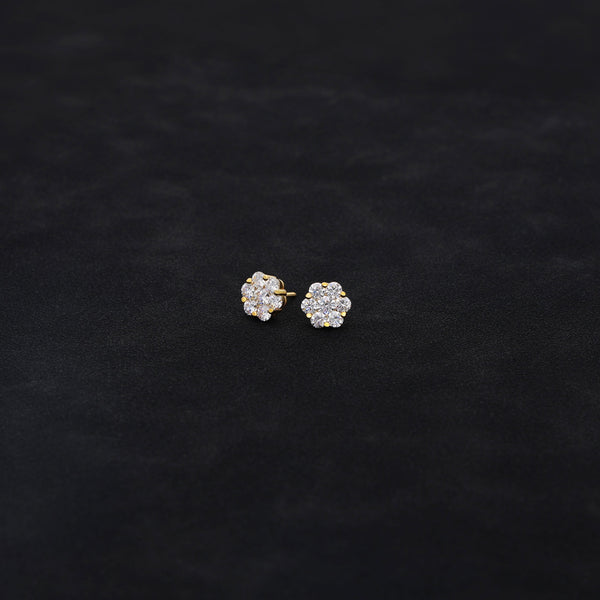 Baby Dax Diamond Cluster Earrings (10mm)
