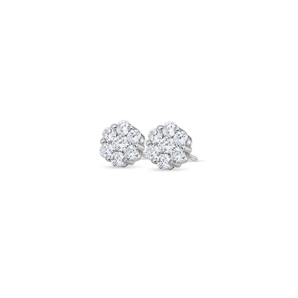 Baby Dax Diamond Cluster Earrings (10mm)
