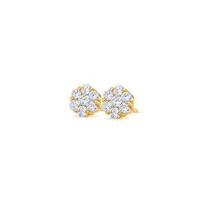 Baby Dax Diamond Cluster Earrings (10mm)