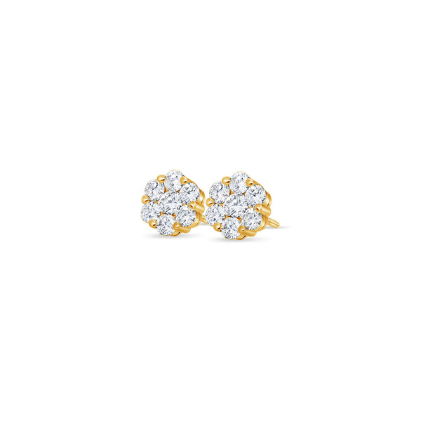 Baby Dax Diamond Cluster Earrings (10mm)