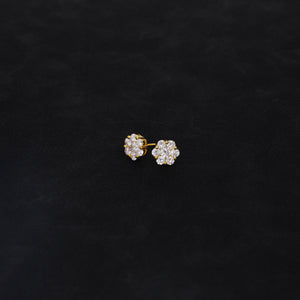 Dax Diamond Cluster Earrings (11mm)