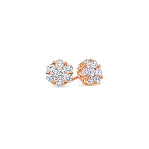 Dax Diamond Cluster Earrings (11mm)
