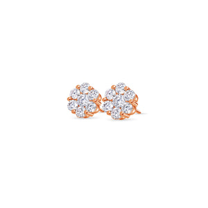Dax Diamond Cluster Earrings (11mm)