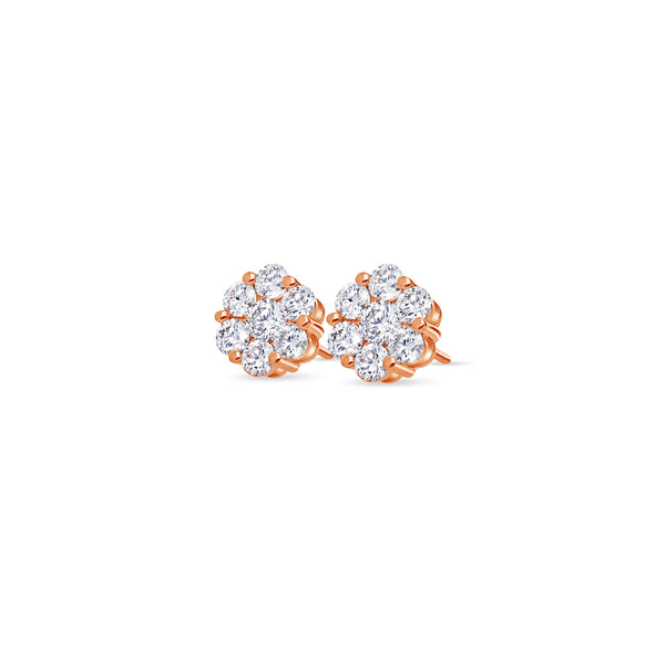 Dax Diamond Cluster Earrings (11mm)
