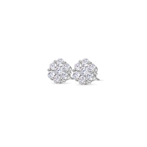 Dax Diamond Cluster Earrings (11mm)
