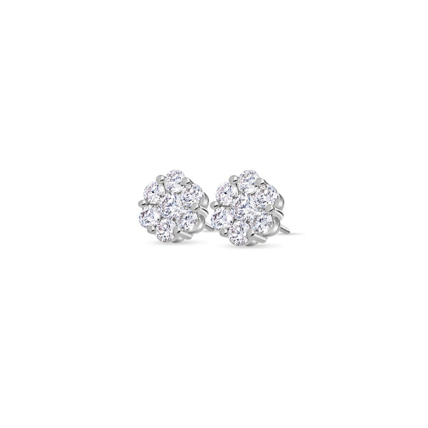 Dax Diamond Cluster Earrings (11mm)