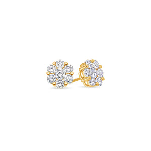 Dax Diamond Cluster Earrings (11mm)