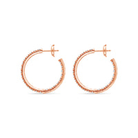 Ciera Diamond Hoop Earrings (30mm)