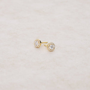 Elle Diamond Stud Earrings (1.00 Carat Total)
