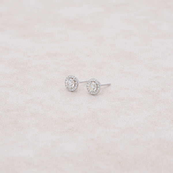 Elle Diamond Stud Earrings (1.00 Carat Total)