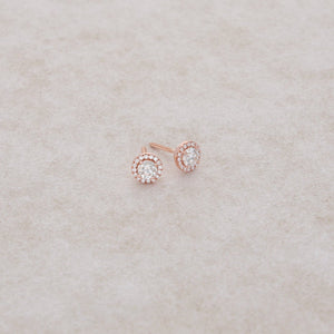 Elle Diamond Stud Earrings (1.00 Carat Total)