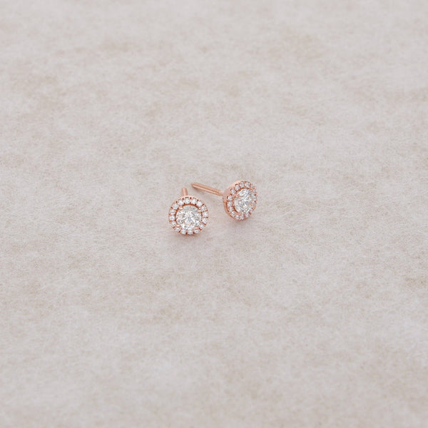 Elle Diamond Stud Earrings (1.00 Carat Total)