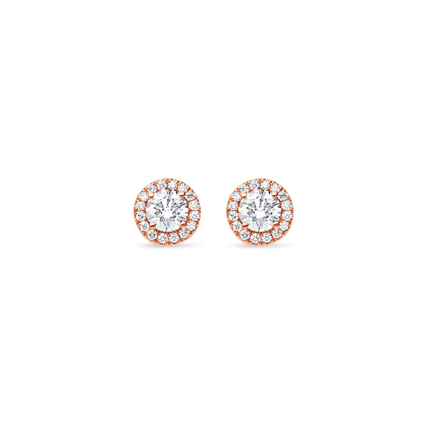 Elle Diamond Stud Earrings (1.00 Carat Total)