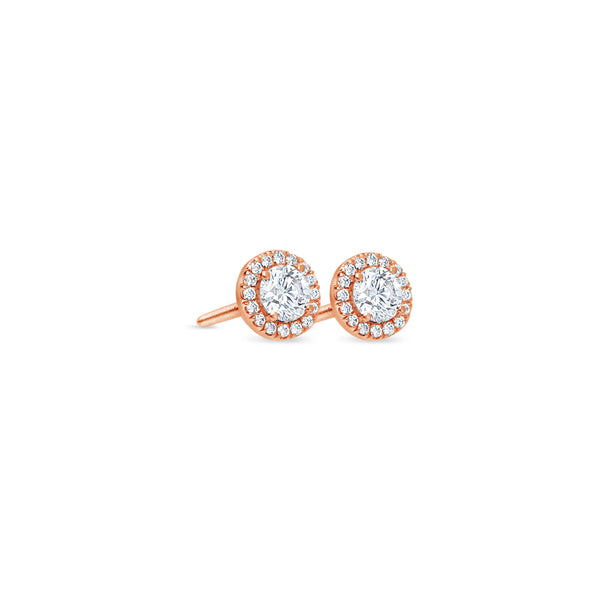 Elle Diamond Stud Earrings (1.00 Carat Total)