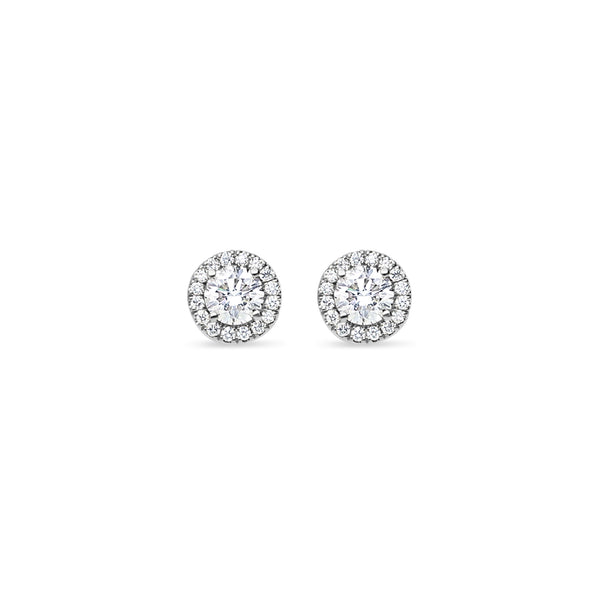 Elle Diamond Stud Earrings (1.00 Carat Total)