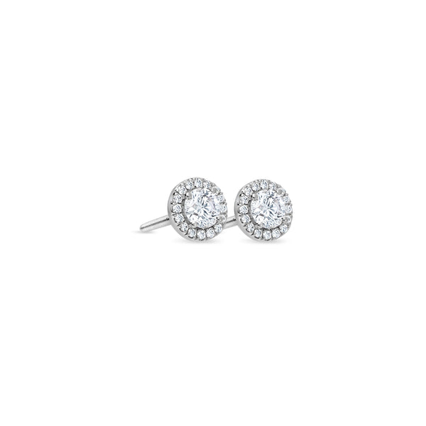 Elle Diamond Stud Earrings (1.00 Carat Total)