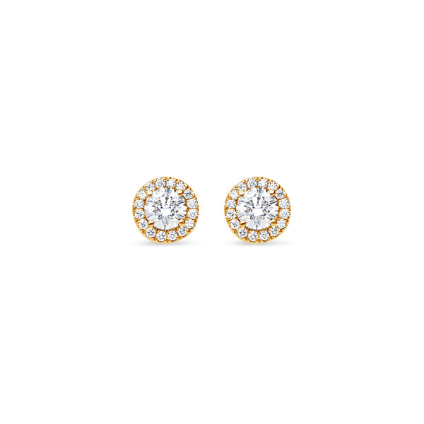 Elle Diamond Stud Earrings (1.00 Carat Total)