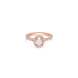 Elle Halo Engagement Ring (GIA Oval, 0.50ct)
