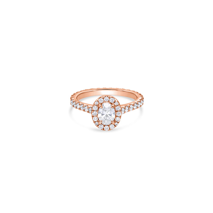 Elle Halo Engagement Ring (GIA Oval, 0.50ct)
