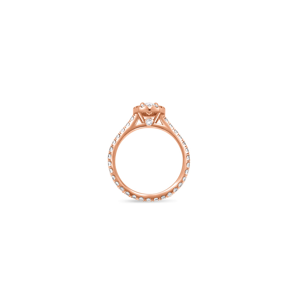 Elle Halo Engagement Ring (GIA Oval, 0.50ct)