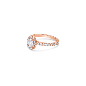 Elle Halo Engagement Ring (GIA Oval, 0.50ct)