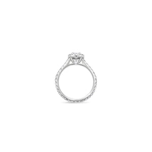 Elle Halo Engagement Ring (GIA Oval, 0.50ct)