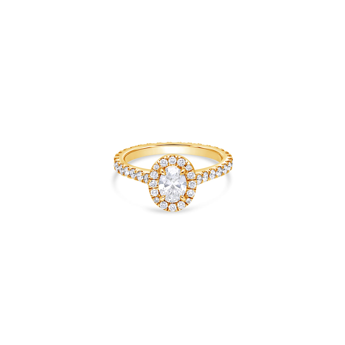 Elle Halo Engagement Ring (GIA Oval, 0.50ct)