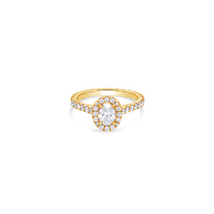 Elle Halo Engagement Ring (GIA Oval, 0.50ct)