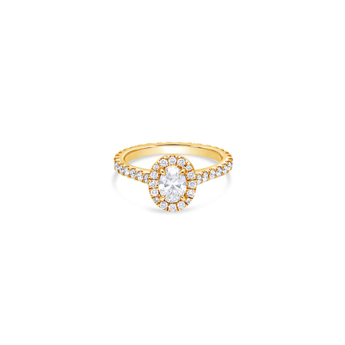 Elle Halo Engagement Ring (GIA Oval, 0.50ct)