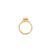 Elle Halo Engagement Ring (GIA Oval, 0.50ct)