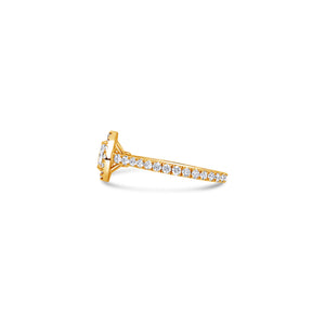 Elle Halo Engagement Ring (GIA Oval, 0.50ct)