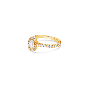 Elle Halo Engagement Ring (GIA Oval, 0.50ct)