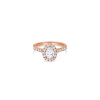 Elle Halo Engagement Ring (GIA Pear, 0.50ct)