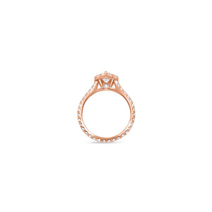Elle Halo Engagement Ring (GIA Pear, 0.50ct)