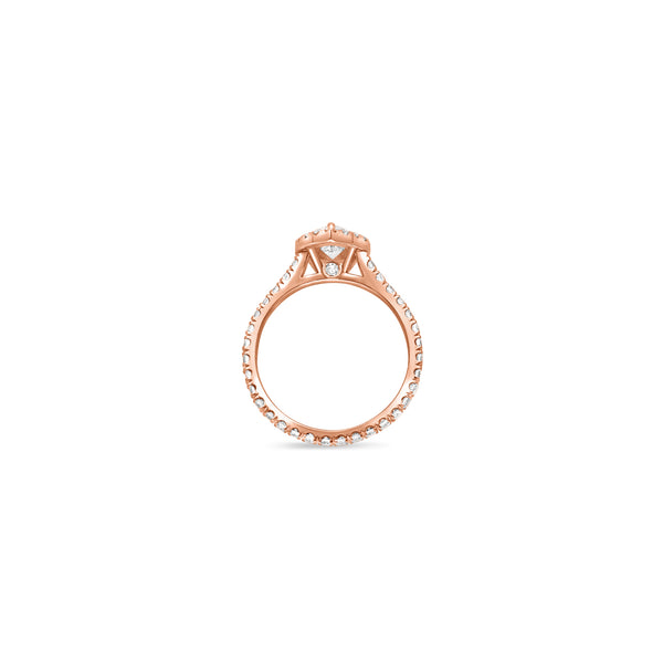 Elle Halo Engagement Ring (GIA Pear, 0.50ct)