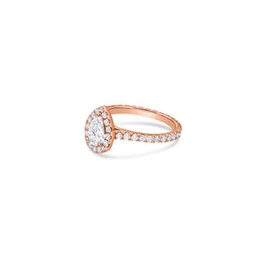 Elle Halo Engagement Ring (GIA Pear, 0.50ct)