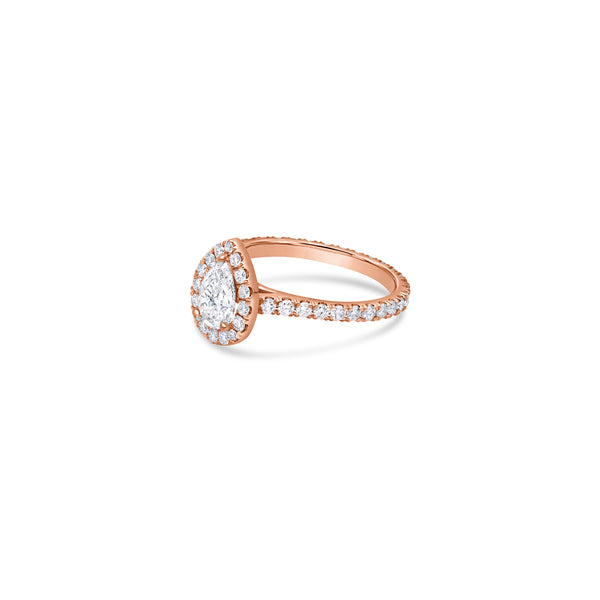 Elle Halo Engagement Ring (GIA Pear, 0.50ct)