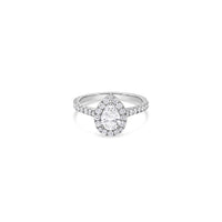 Elle Halo Engagement Ring (GIA Pear, 0.50ct)