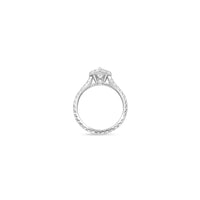 Elle Halo Engagement Ring (GIA Pear, 0.50ct)