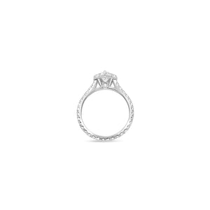 Elle Halo Engagement Ring (GIA Pear, 0.50ct)