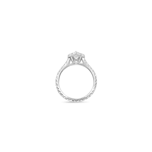 Elle Halo Engagement Ring (GIA Pear, 0.50ct)