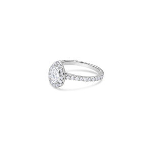 Elle Halo Engagement Ring (GIA Pear, 0.50ct)