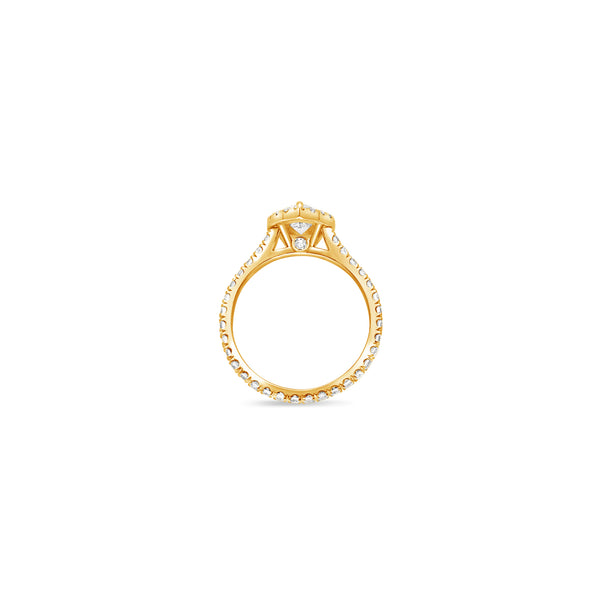 Elle Halo Engagement Ring (GIA Pear, 0.50ct)