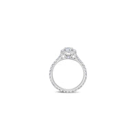 Elle Halo Engagement Ring (GIA Round 0.50ct)