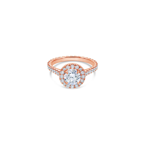 Elle Halo Engagement Ring (GIA Round 1.00ct)