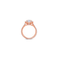 Elle Halo Engagement Ring (GIA Round 1.00ct)