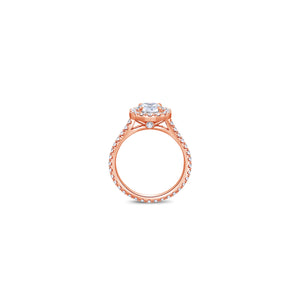 Elle Halo Engagement Ring (GIA Round 1.00ct)