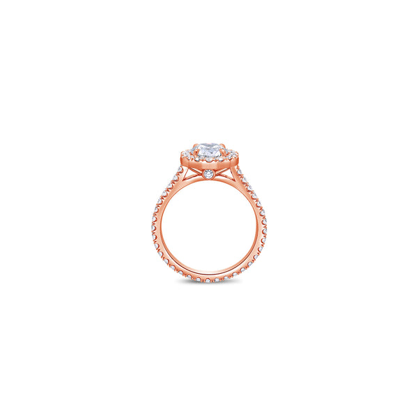 Elle Halo Engagement Ring (GIA Round 1.00ct)