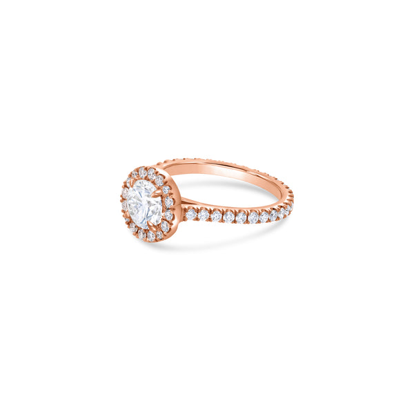 Elle Halo Engagement Ring (GIA Round 1.00ct)